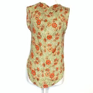 Isabel Marant Silena floral sleeveless blouse Sz 36